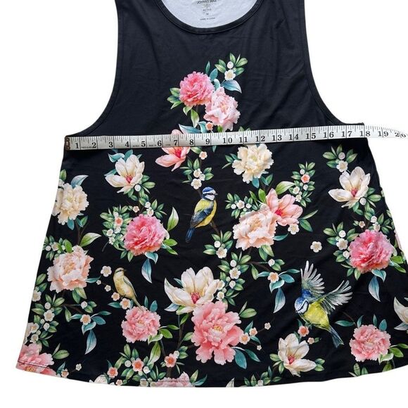 Johnny Was Bee Active Work Out Floral Sleeveless Tank Top Gold Bee Size M - Picture 6 of 10